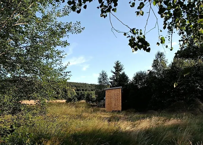 Charming Tiny House In The Meadow Сasa de vacaciones Świeradów-Zdrój